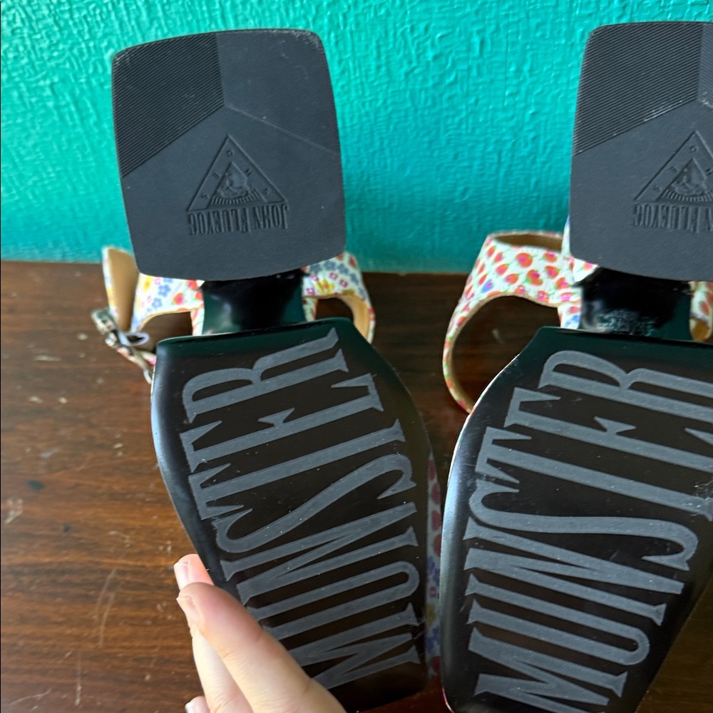 Fluevog x Anna Sui Munster Sandals 8 - Picture 6 of 7